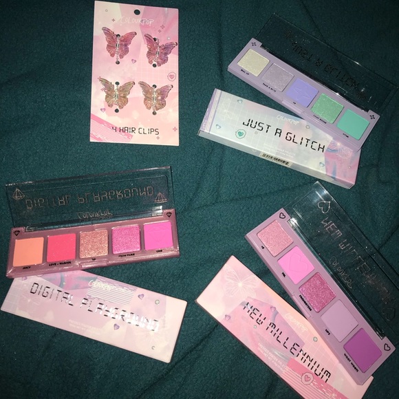 BRAND NEW COLOURPOP MINI 3 PC SET Y2K LIMITED EDITION EYESHADOW PALETTES MAKEUP - Picture 6 of 6